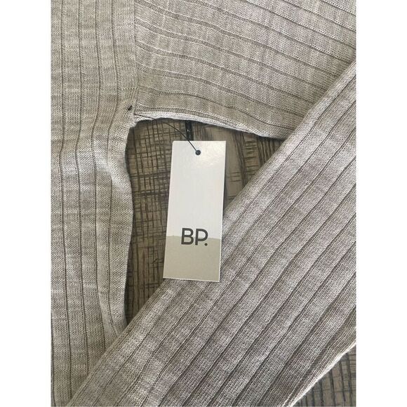 BP. Womens Nordstrom Reagan Rib Crop Sweater gray Heather Size Medium - Picture 3 of 7